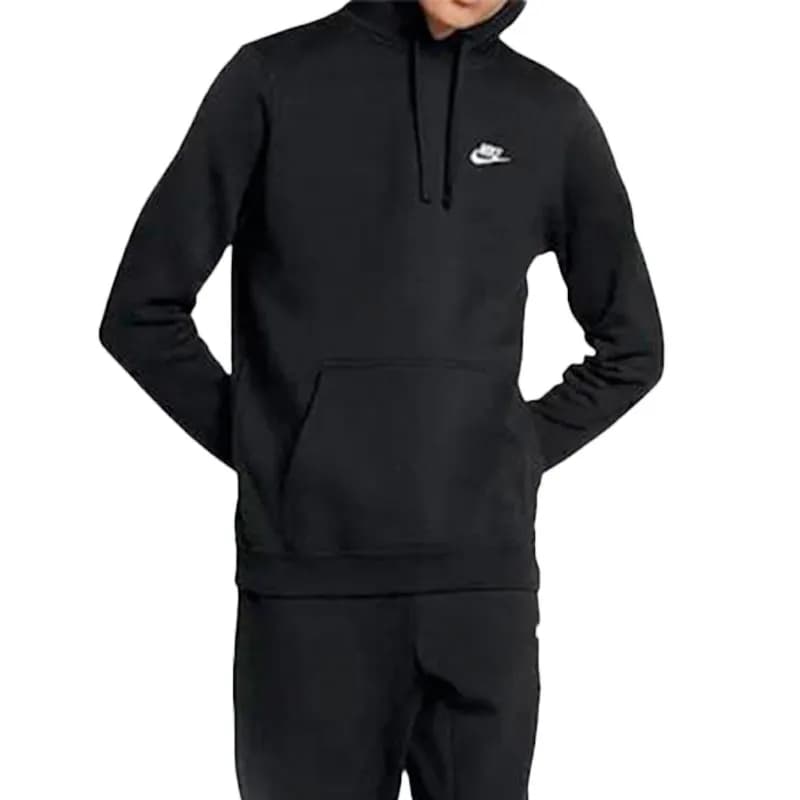 Featured product image of nike-mens-cotton-pullover-hoodie-sweatshirt-sports-gym-black