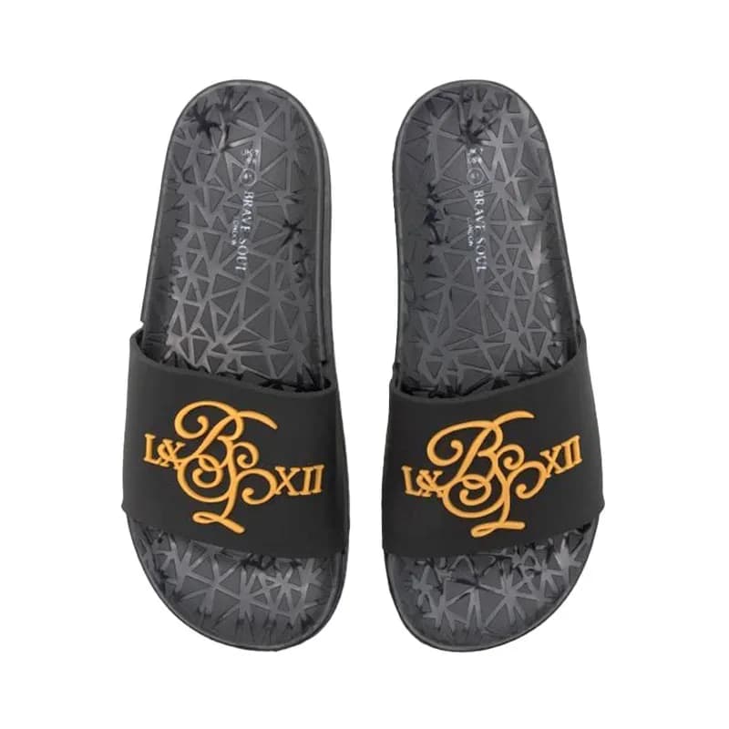 Featured product image of brave-soul-mens-beach-sandals-pool-summer-flip-flops-black