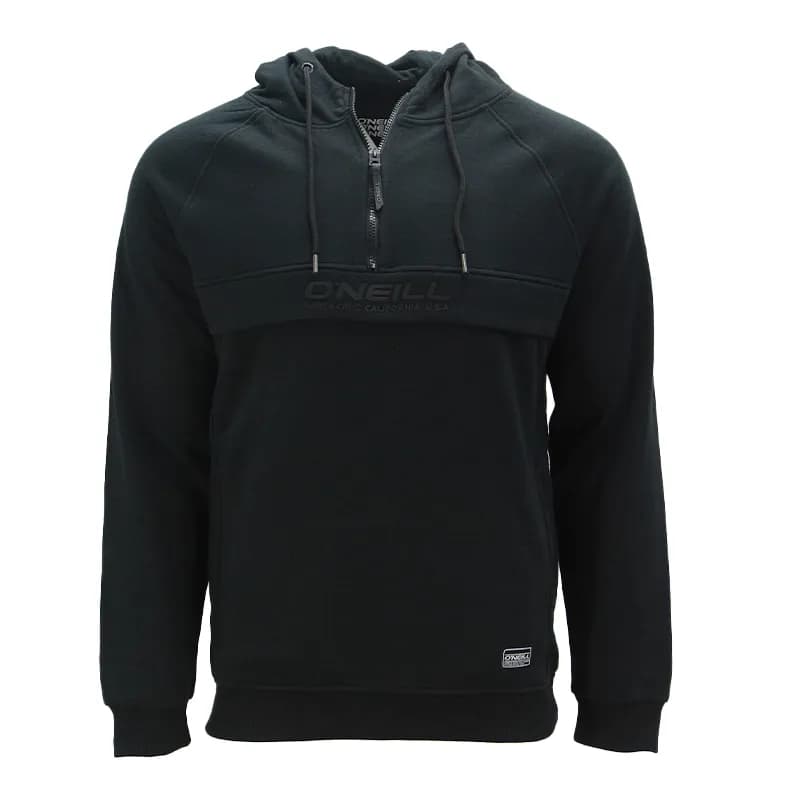 Featured product image of oneill-mens-hoodies-long-sleeve-half-zip-pullover-top-black
