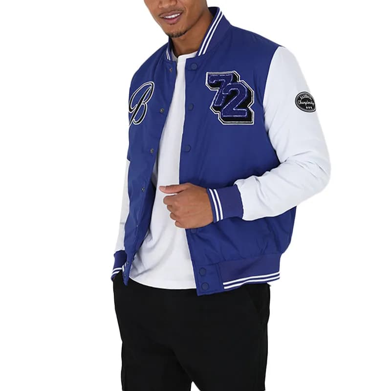 Featured product image of brave-soul-brody-mens-bomber-jackets-baseball-varsity-top-blue