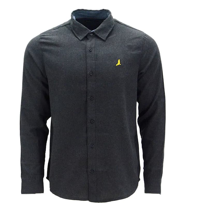 Featured product image of brave-soul-mens-flannel-shirts-brushed-woven-party-top-charcoal
