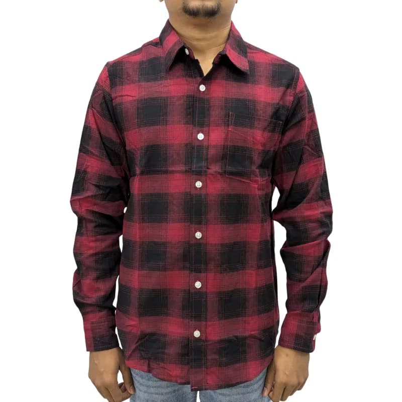 Featured product image of regatta-mens-lumberjack-flannel-check-shirt-red-and-black