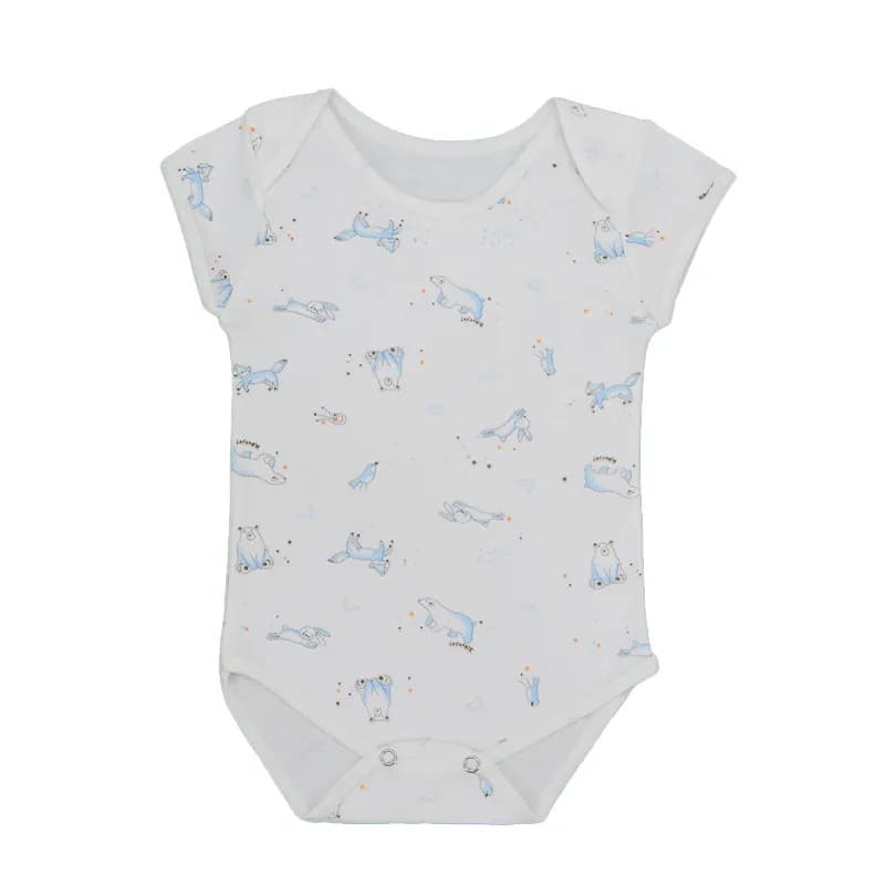 Featured product image of baby-bodysuits-3-6-months-boys-girls-romper-babygrow-2x-pack-white-bear