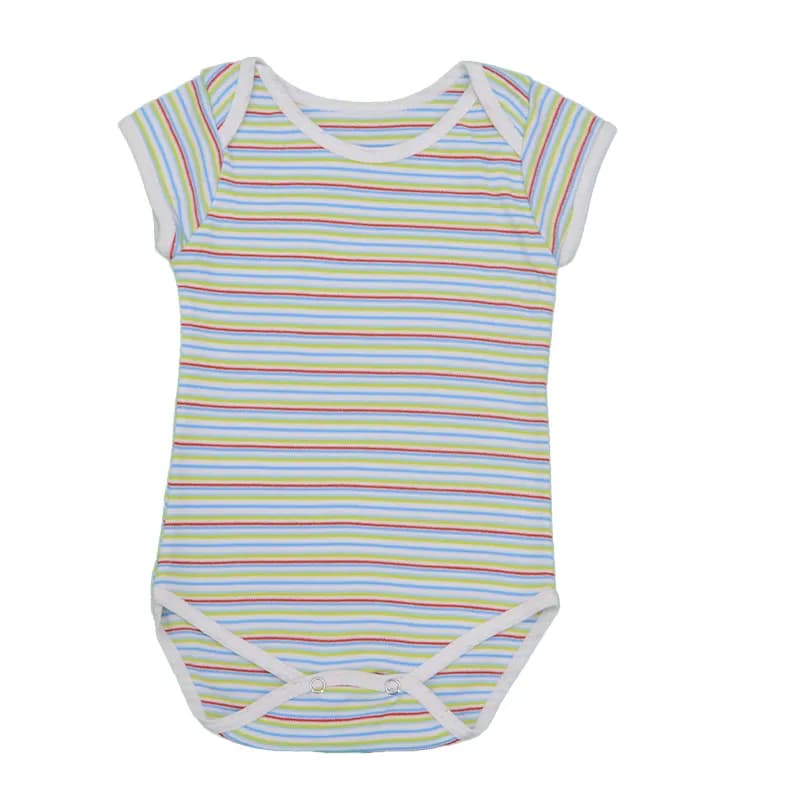 Featured product image of baby-bodysuits-3-6-months-boys-girls-romper-babygrow-2x-pack-green-stripe