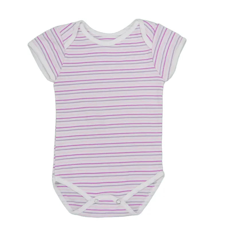 Featured product image of baby-bodysuits-3-6-months-boys-girls-romper-babygrow-2x-pack-pink-stripe