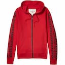 Featured image of true religion mens zip hoodie cotton sweatshirt hooded top red