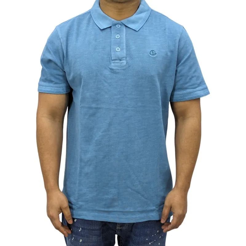 Featured product image of mens-polo-t-shirts-short-sleeve-casual-summer-golf-tee-sky-blue