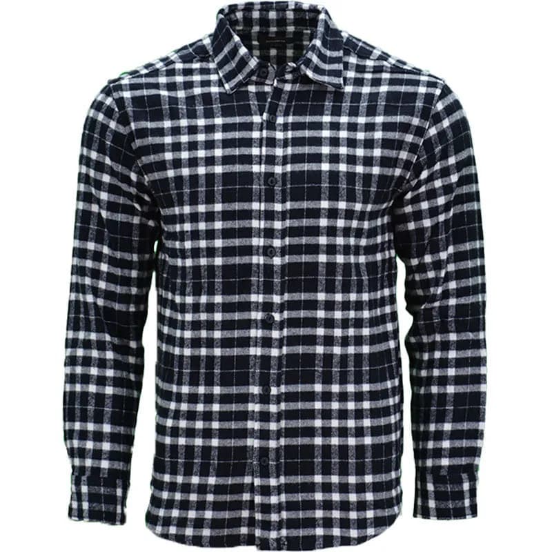 Featured product image of pull-bear-mens-check-shirts-cotton-long-sleeve-soft-flannel-lumberjack-shirt