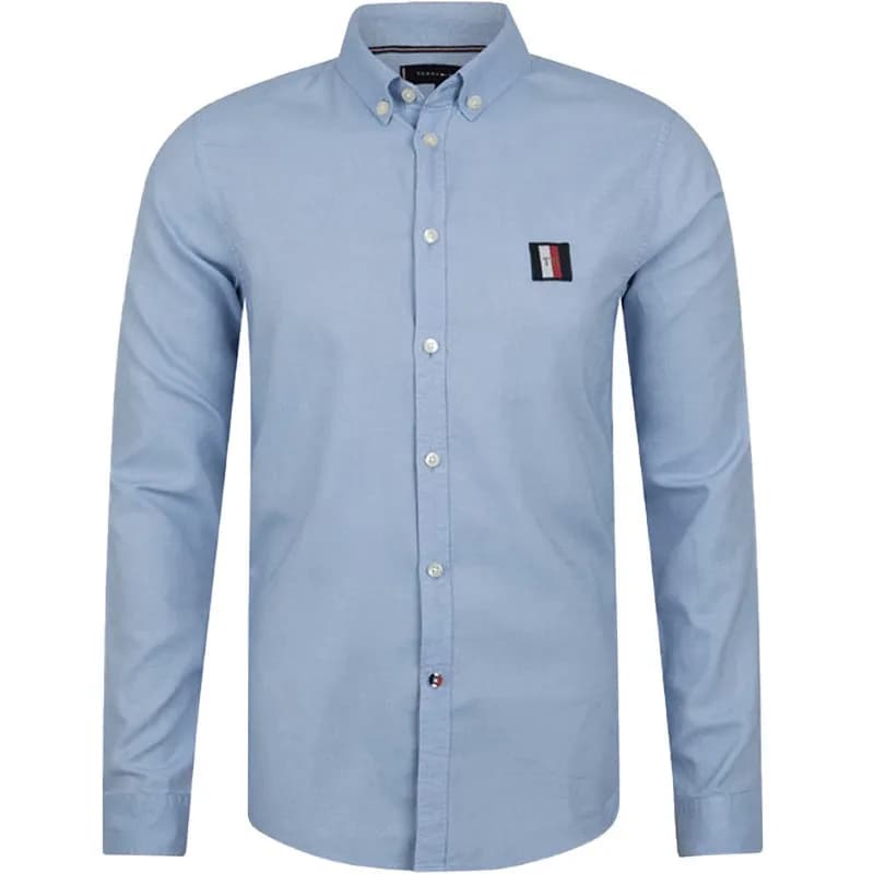 Featured product image of tommy-hilfiger-mens-shirt-cotton-long-sleeve-soft-casual-formal-top-oxford-dress