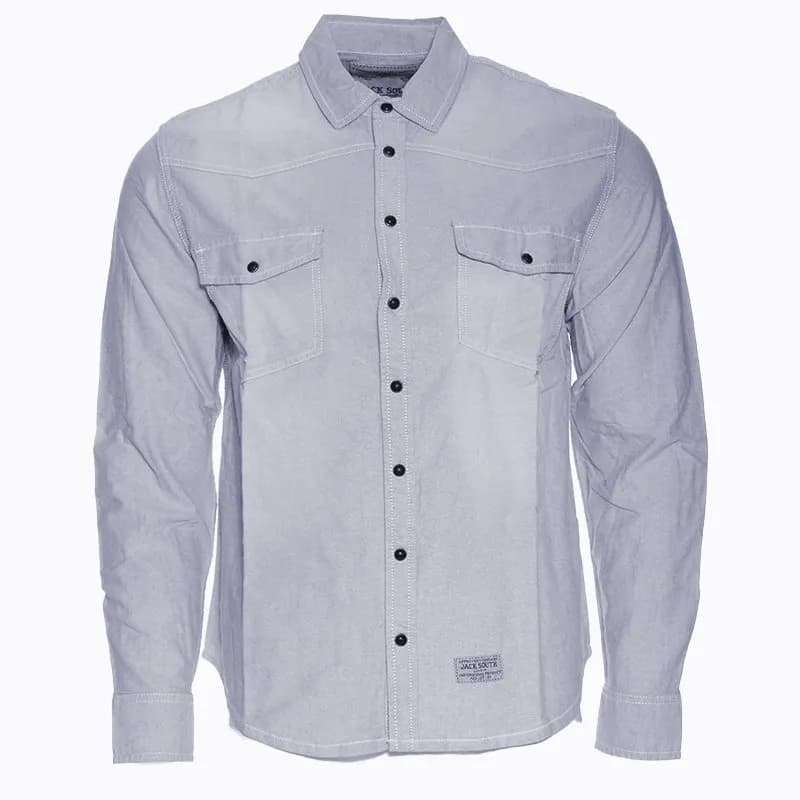 Featured product image of mens-jacksouth-denim-shirt-long-sleeve-electric-blue