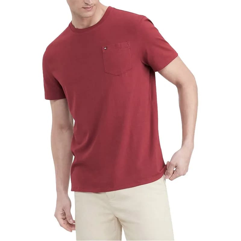 Featured product image of tommy-hilfiger-mens-t-shirt-crew-neck-pocket-short-sleeve-summer-cotton-tee-new