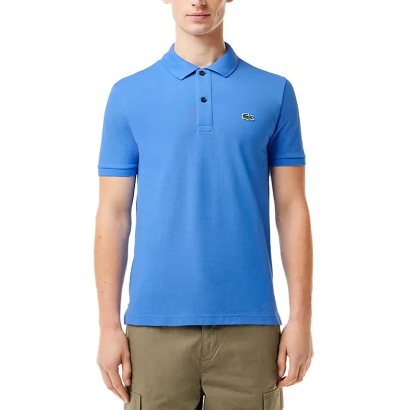 Lacoste L1212 Mens Polo Shirts Collared Classic Sky Blue - Top
