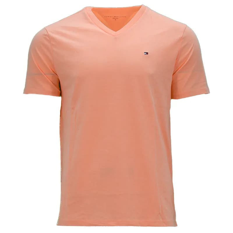 Featured product image of tommy-hilfiger-mens-t-shirts-v-neck-light-peach