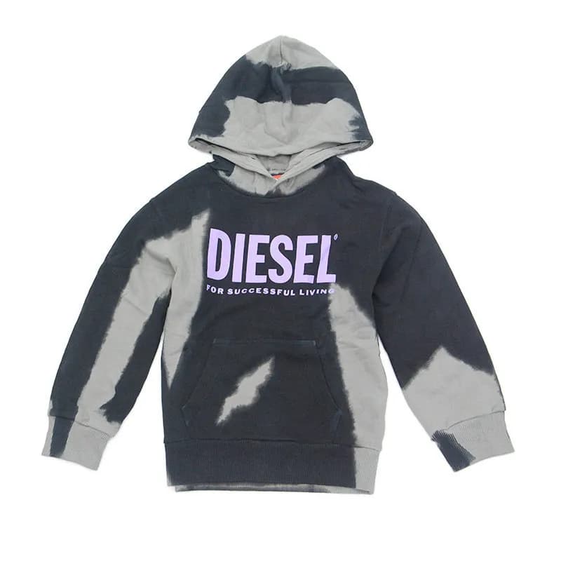 Featured product image of diesel-snork-unisex-kids-girls-pullover-fleece-hoodie-purple