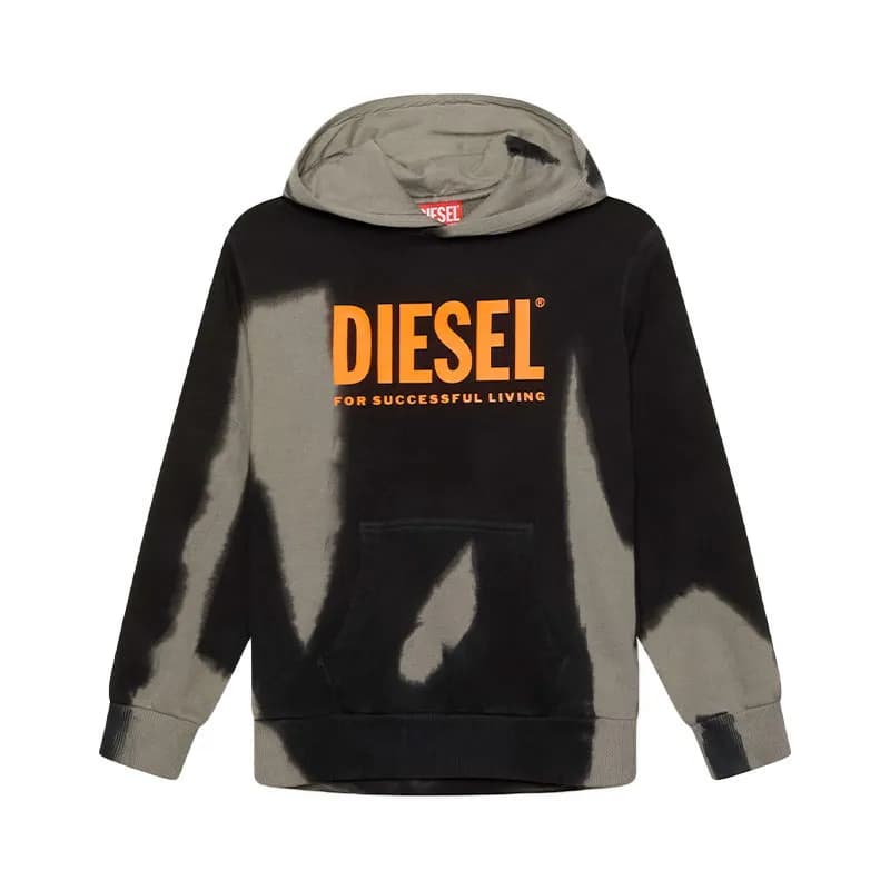 Featured product image of diesel-snork-unisex-kids-girls-pullover-fleece-hoodie-orange