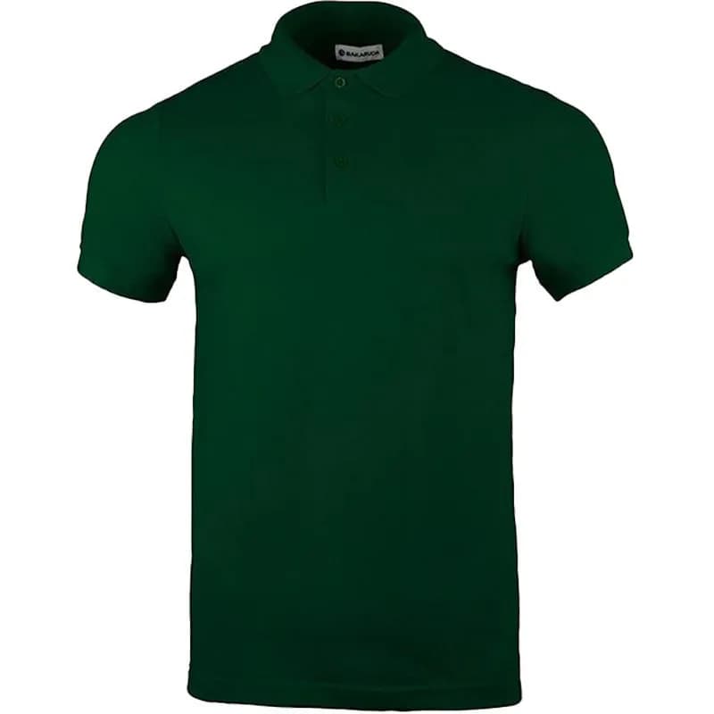 Featured product image of mens-polo-shirt-t-shirts-regular-fit-cotton-forest-green