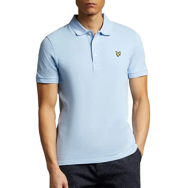 Featured product image of lyle-and-scott-sp400vog-mens-polo-shirt-light-blue