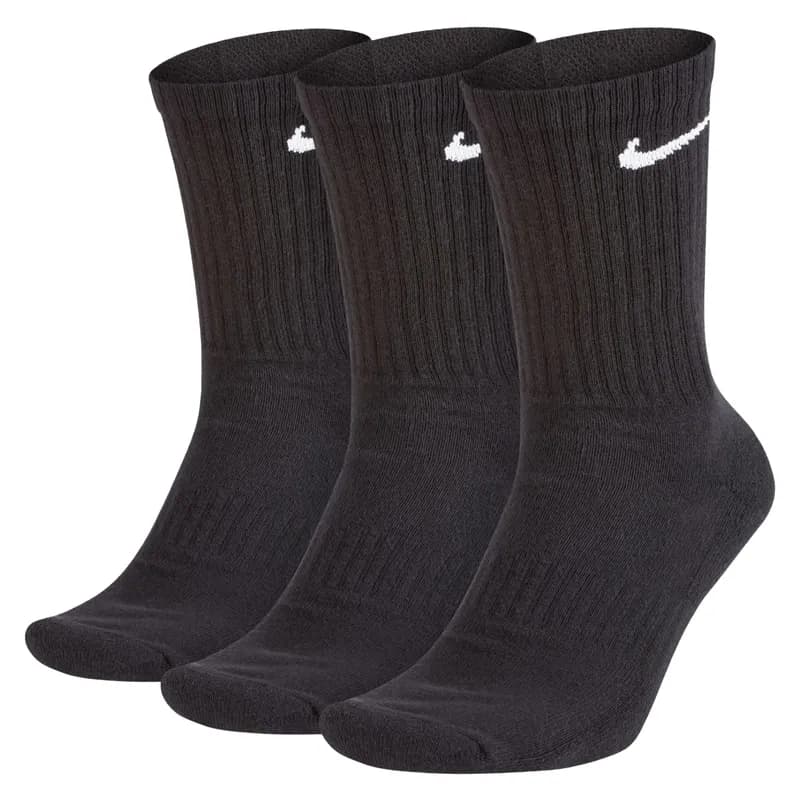 Featured product image of nike-sx7664-mens-crew-socks-everyday-cushioned-3-pack-dri-fit-black
