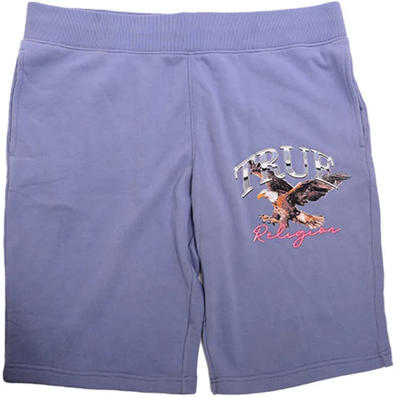 Featured product image of true-religion-mens-shorts-casual-cotton-summer-half-pants-denim-blue-2