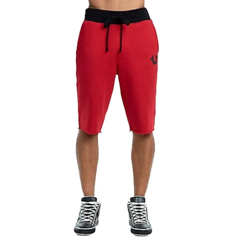 Featured product image of true-religion-mens-shorts-casual-cotton-summer-half-pants-ruby-red