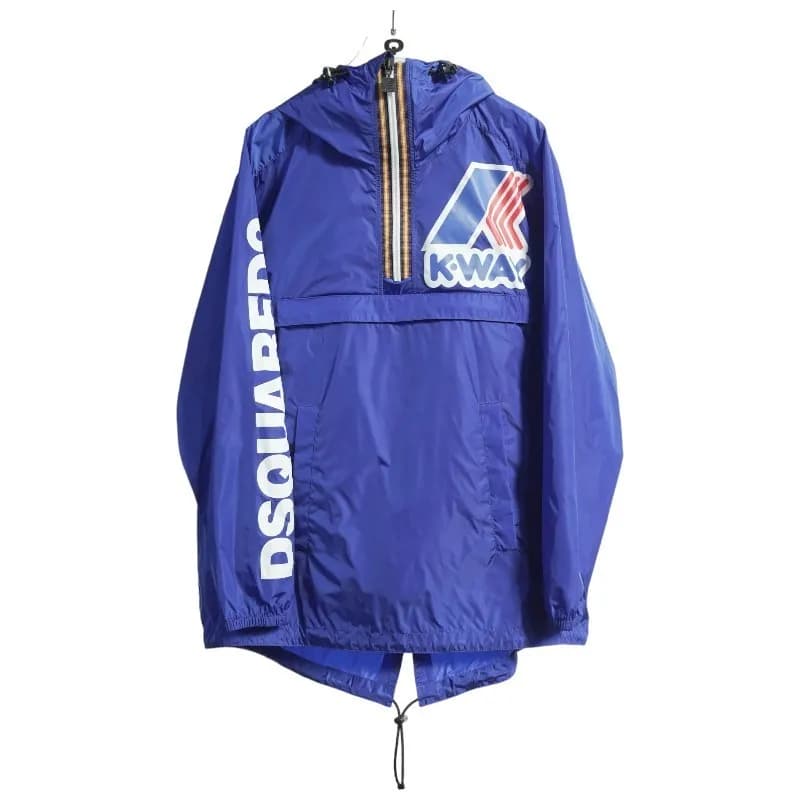 Featured product image of dsquared2-k-way-mens-showerproof-jacket-hooded-coat-blue