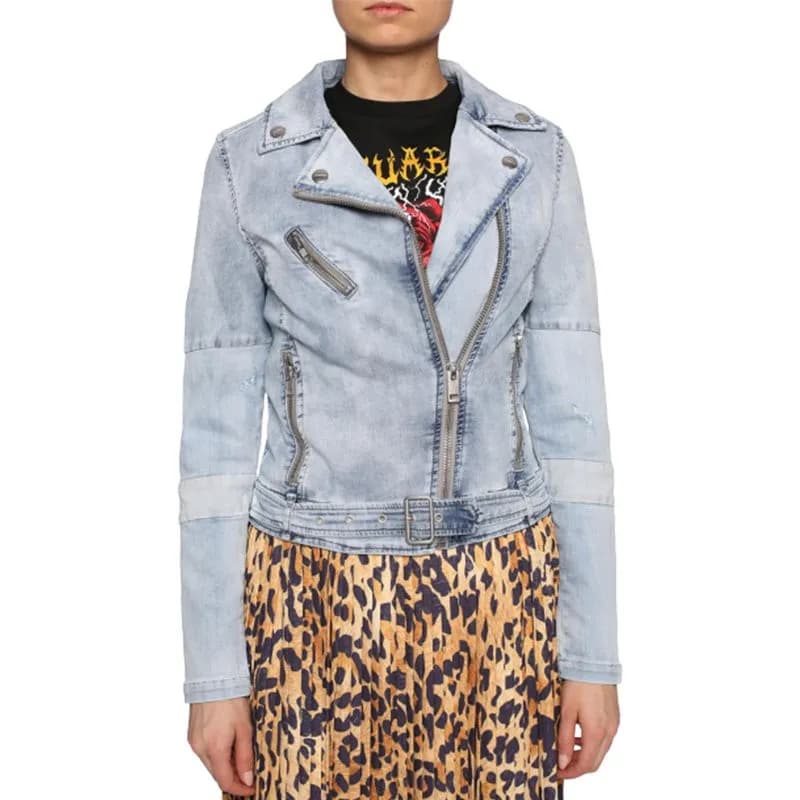 Featured product image of diesel-kerbi-c-ne-0682u-womens-denim-jacket-jogg-jeans-slim-casual-coat-italy