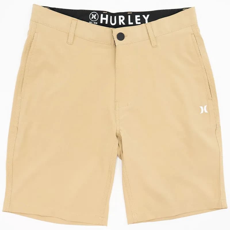 Featured product image of hurley-mens-chino-shorts-polyester-regular-fit-beige