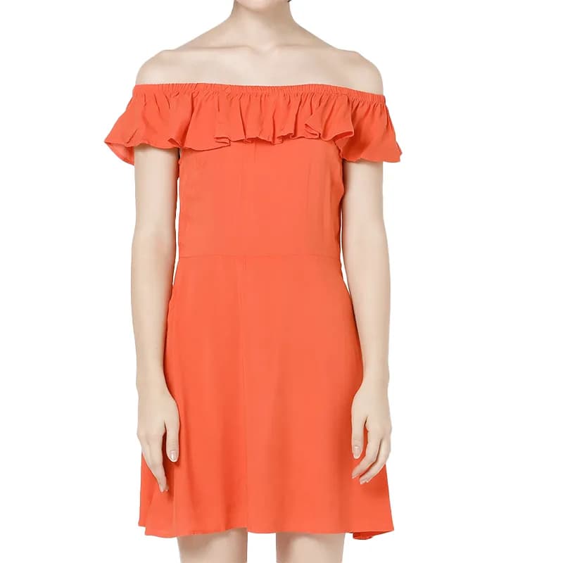 Featured product image of brave-soul-aruba-women-off-shoulder-min-dress-red