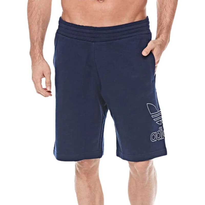 Featured product image of adidas-originals-outline-mens-fleece-shorts-gym-trefoil-navy