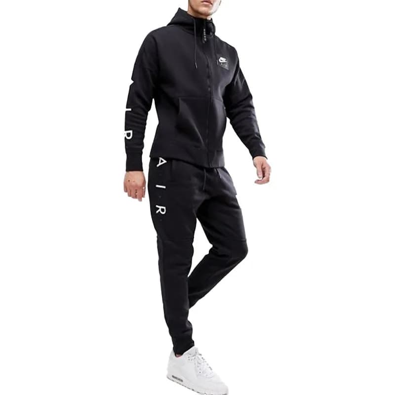 Featured product image of nike-air-886044-mens-fleece-tracksuits-hoodie-joggers-black