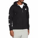Featured image of nike air 886044 mens fleece joggers club zip leg print black