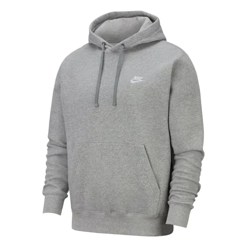 Featured product image of nike-club-mens-fleece-hoodie-grey