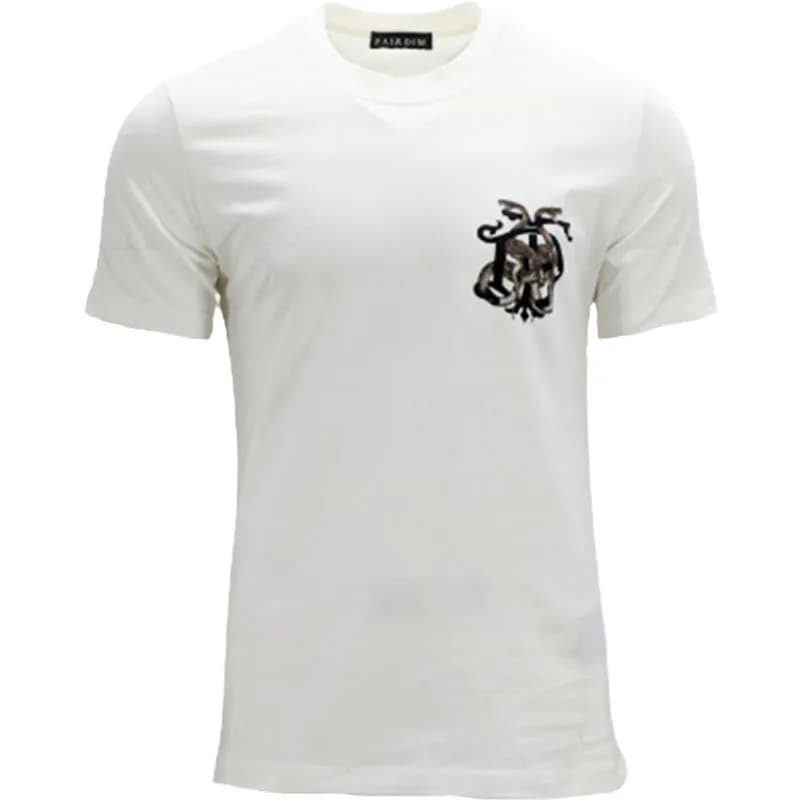 Featured product image of fairdim-mens-t-shirts-snake-crew-neck-short-sleeve-white