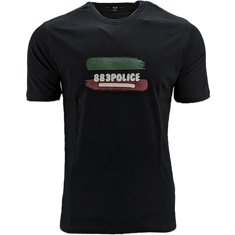 Featured product image of 883-police-brik-t-mens-t-shirts-crew-neck-short-sleeve-black