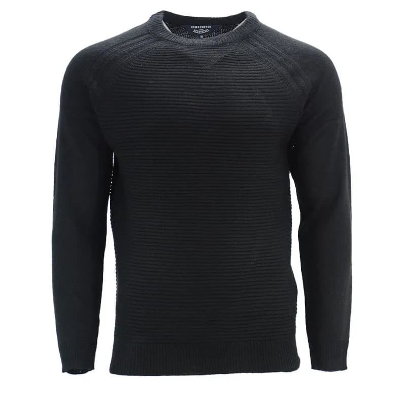 Featured product image of kensington-mens-jumpers-crew-neck-regular-fit-black