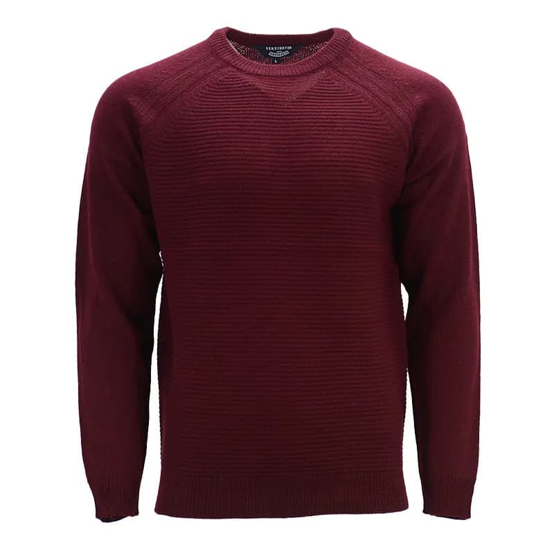 Featured product image of kensington-mens-jumpers-crew-neck-regular-fit-maroon