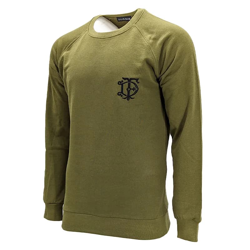 Featured product image of fairdim-mens-pullover-sweatshirt-crew-neck-olive