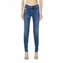 Featured image of diesel slandy 068ce womens denim jeans skinnny leg mid waist
