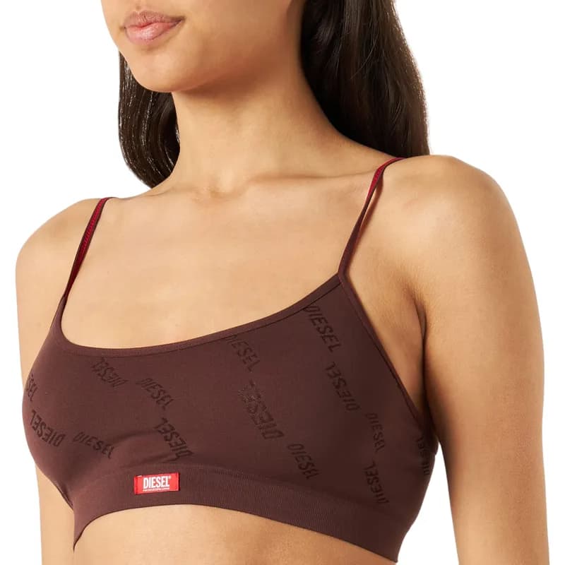 Featured product image of diesel-ufsb-jinnie-womens-bralette-bra-maroon