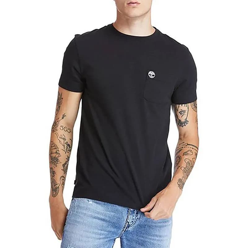 Featured product image of timberland-mens-t-shirts-crew-neck-short-sleeve-black