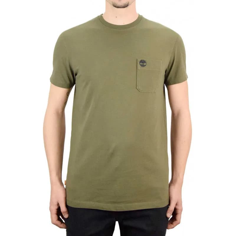 Featured product image of timberland-mens-t-shirts-crew-neck-short-sleeve-olive