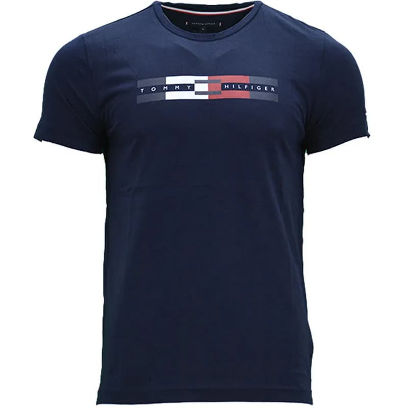 Featured product image of tommy-hilfiger-mens-t-shirt-summer-short-sleeve-crew-neck-casual-cotton-tee-new