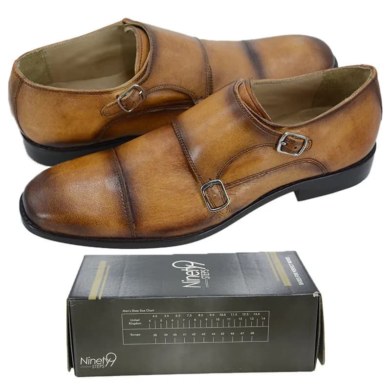 Featured product image of ninety9-steps-mens-leather-shoes-comfort-office-tan