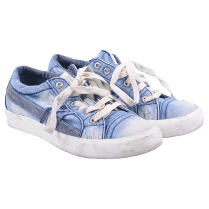 Featured product image of diesel-exposure-iv-low-w-womens-trainers-denim-sneakers-lace-up-shoes-rrp-150