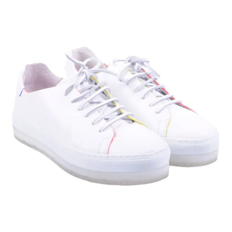 Featured product image of diesel-womens-trainers-genuine-leather-sneakers-lace-up-white