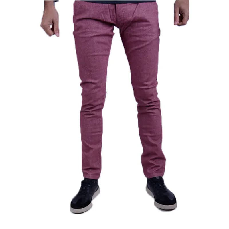 Featured product image of armani-jeans-6x6p15-mens-chino-trousers-slim-fit-maroon