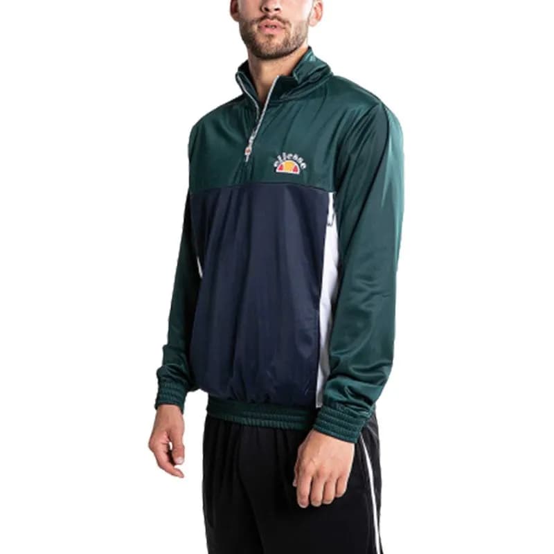 Featured product image of ellesse-vetica-oh-shy05328-mens-tracksuit-top-half-zip-casual-green-sweatshirt