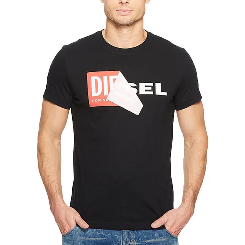 Diesel T Diego Qa Mens T-shirt Short Sleeve Crew Neck Slim