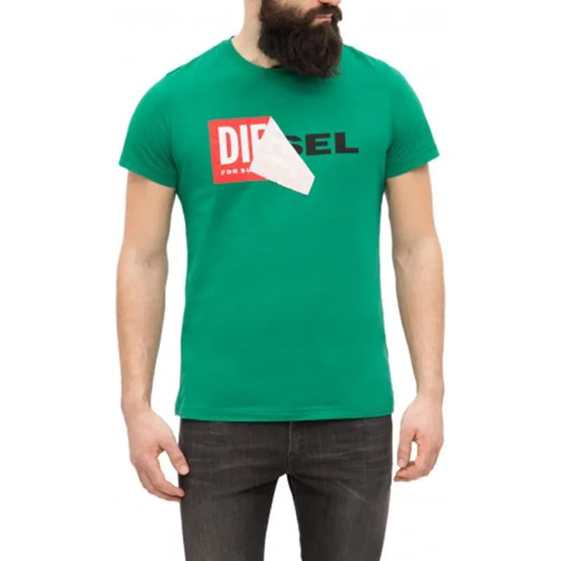 関税込【DIESEL】Diegos K40 short sleeve T-shirt★Green★ロゴ 楽天市場】ディーゼル メンズ クルーネック Tシャツ T-DIEGOS