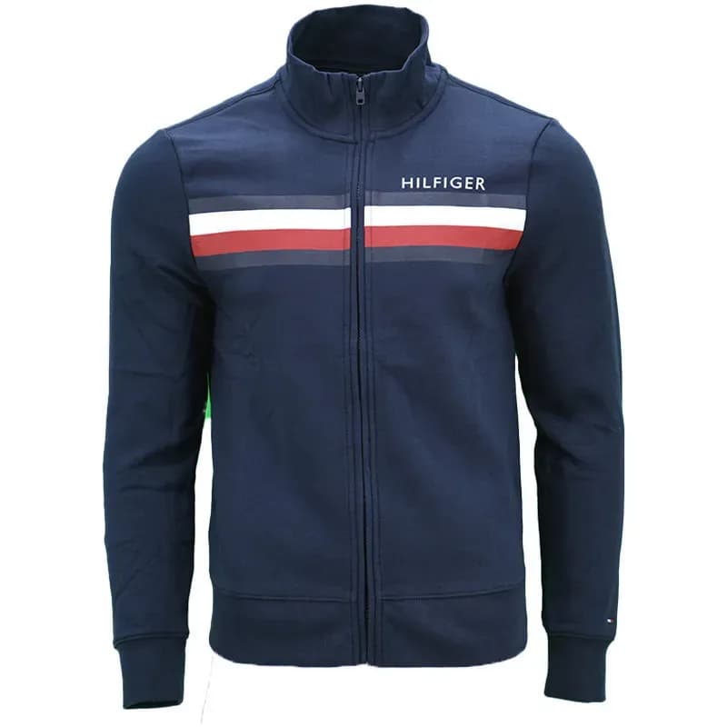Featured product image of tommy-hilfiger-mens-pullover-sweater-mock-neck-knitted-full-zip-sweat-jumpers